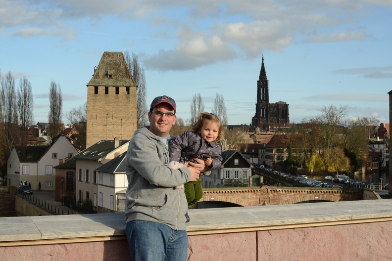 Doug and Greta on the Barrage Vauban overlooking Strasbourg2